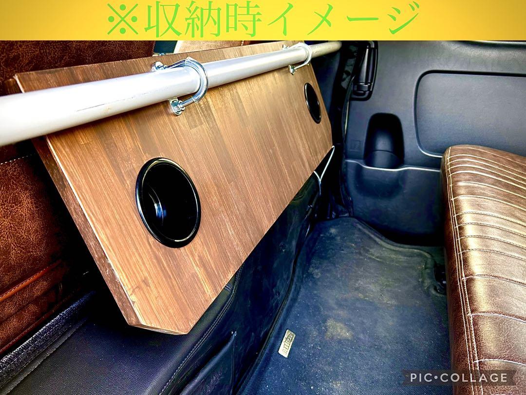 【キャンプ/車中泊】ハイエースセカンドテーブル 横幅910mm Ver.