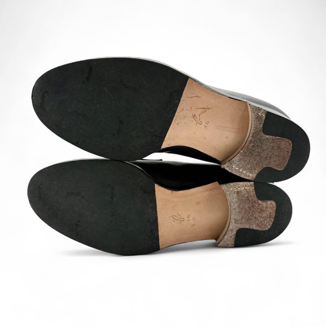 美品 forme fm-111 ローファー 4 1/2 ブラック カーフレザー