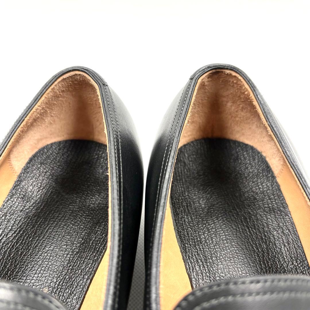 美品 forme fm-111 ローファー 4 1/2 ブラック カーフレザー