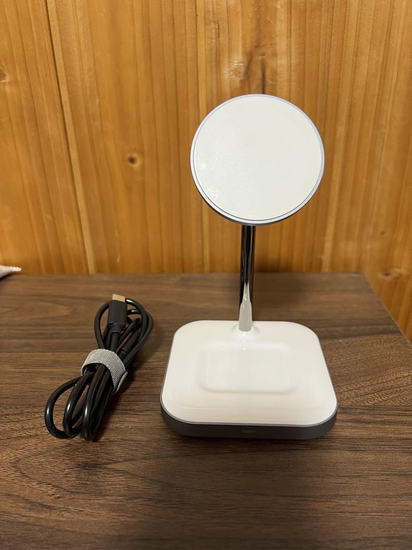 Satechi アルミニウム 2-in-1 マグネット ワイヤレス 充電スタンド