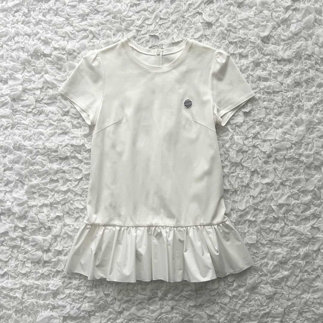 ボーダーズアットバルコニー　フレアTシャツ　36 オフホワイト
