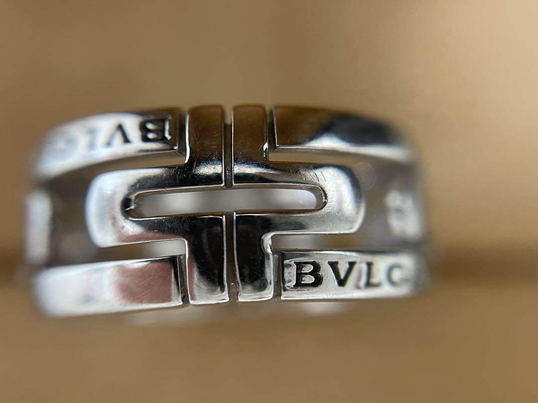 【極美品】K18WG ブルガリ BVLGARI パレンテシ リング 6.3g