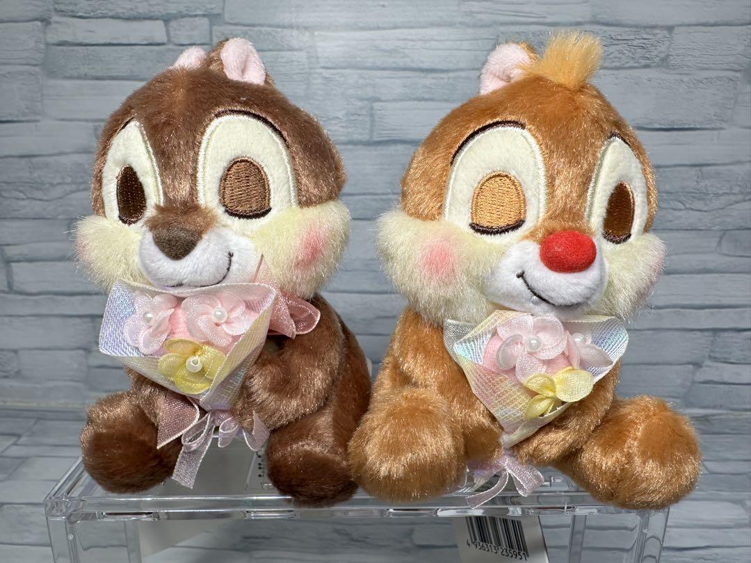 レア ディズニーストア チップ＆デール プラッシュキーチェーン