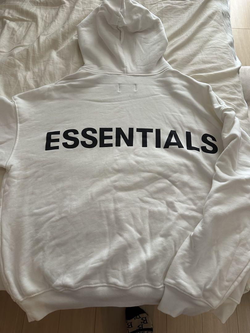 ESSENTIALS ホワイトパーカー｜Yahoo!フリマ（旧PayPayフリマ）