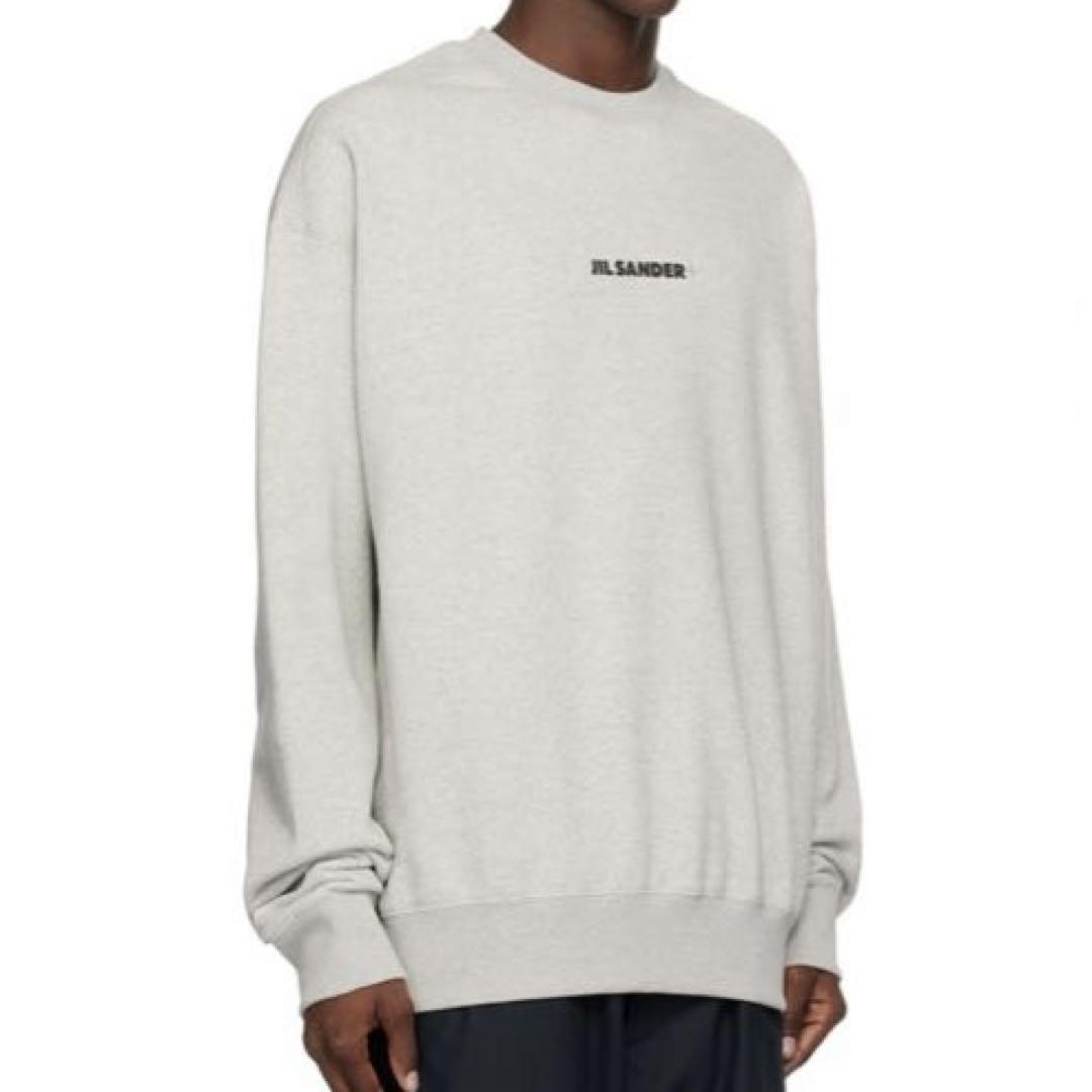 JIL SANDER（ジルサンダー）グレー ロゴプリント スウェットシャツ