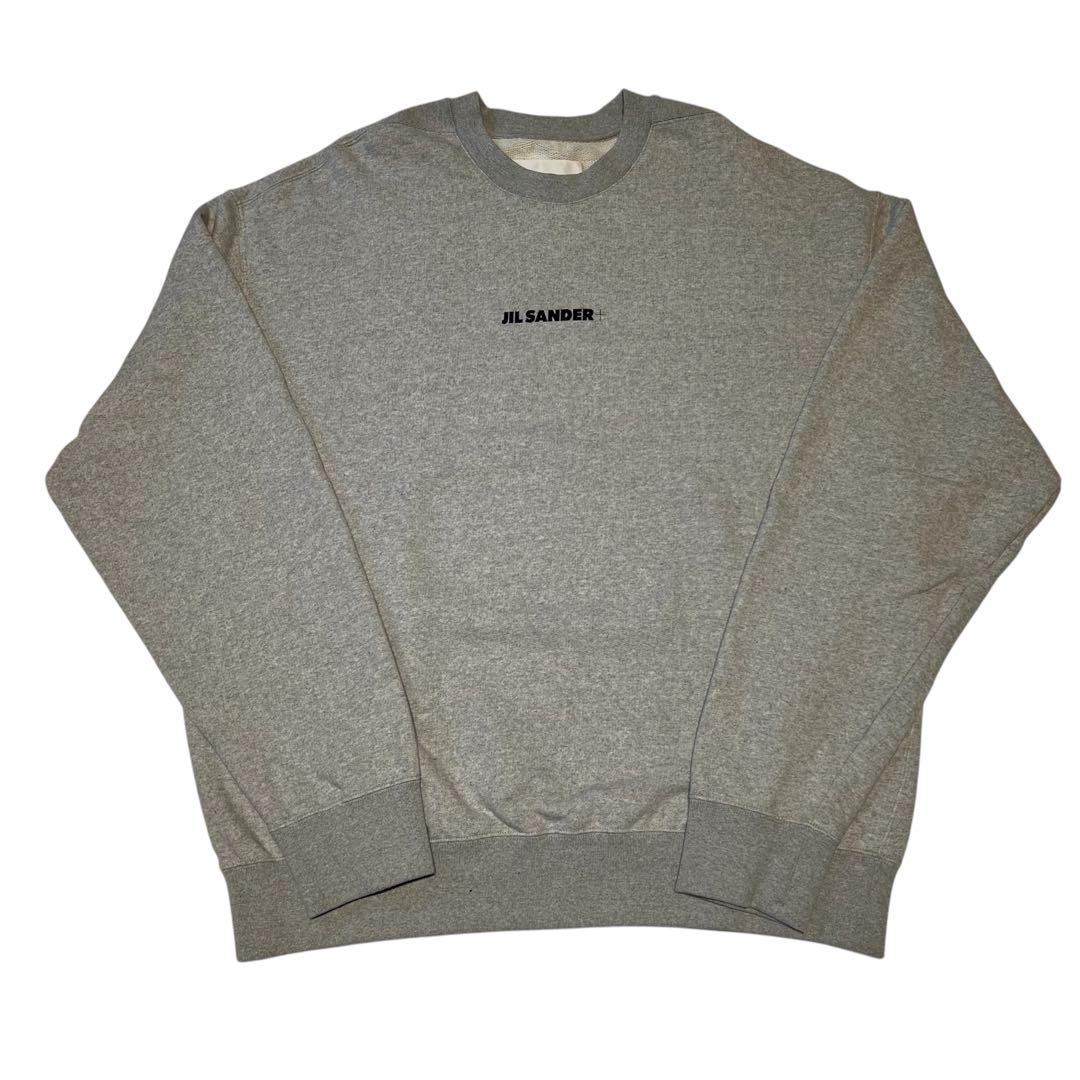 JIL SANDER（ジルサンダー）グレー ロゴプリント スウェットシャツ