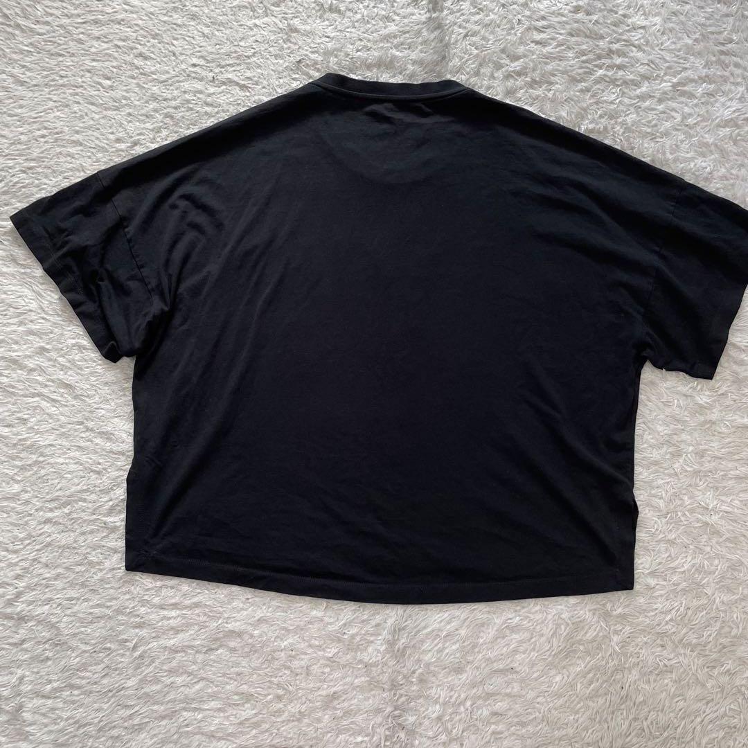 美品】ロエベ☆刺繍アナグラムロゴ 定番カラー黒 tシャツ