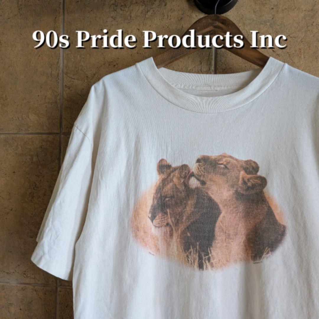 90s ライオン　フォト　Pride ProductsInc　Tシャツ