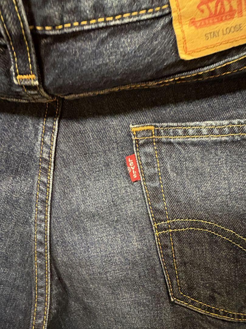 LEVI'S ダークブルー ストレートデニム
