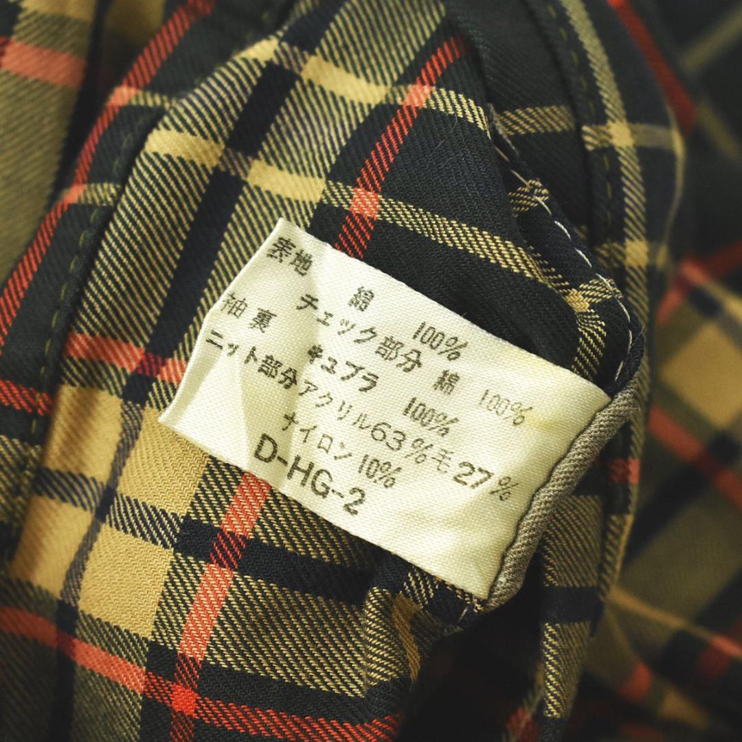 【定番】 ダックス DAKS 裏 チェック柄 スウィングトップ L カーキ