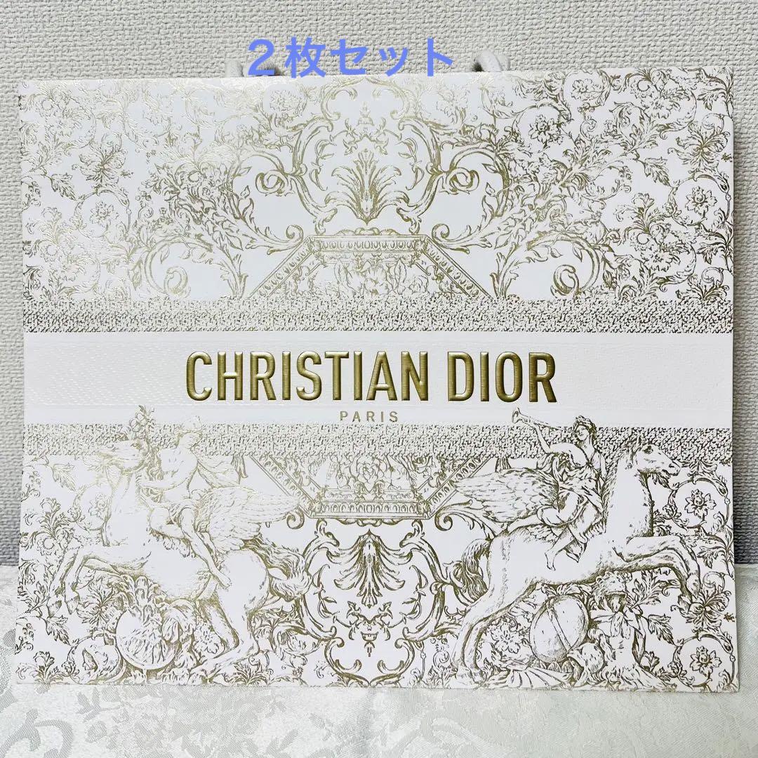 Dior 2023ディオールホリデー限定 ショッパー大中2枚セット