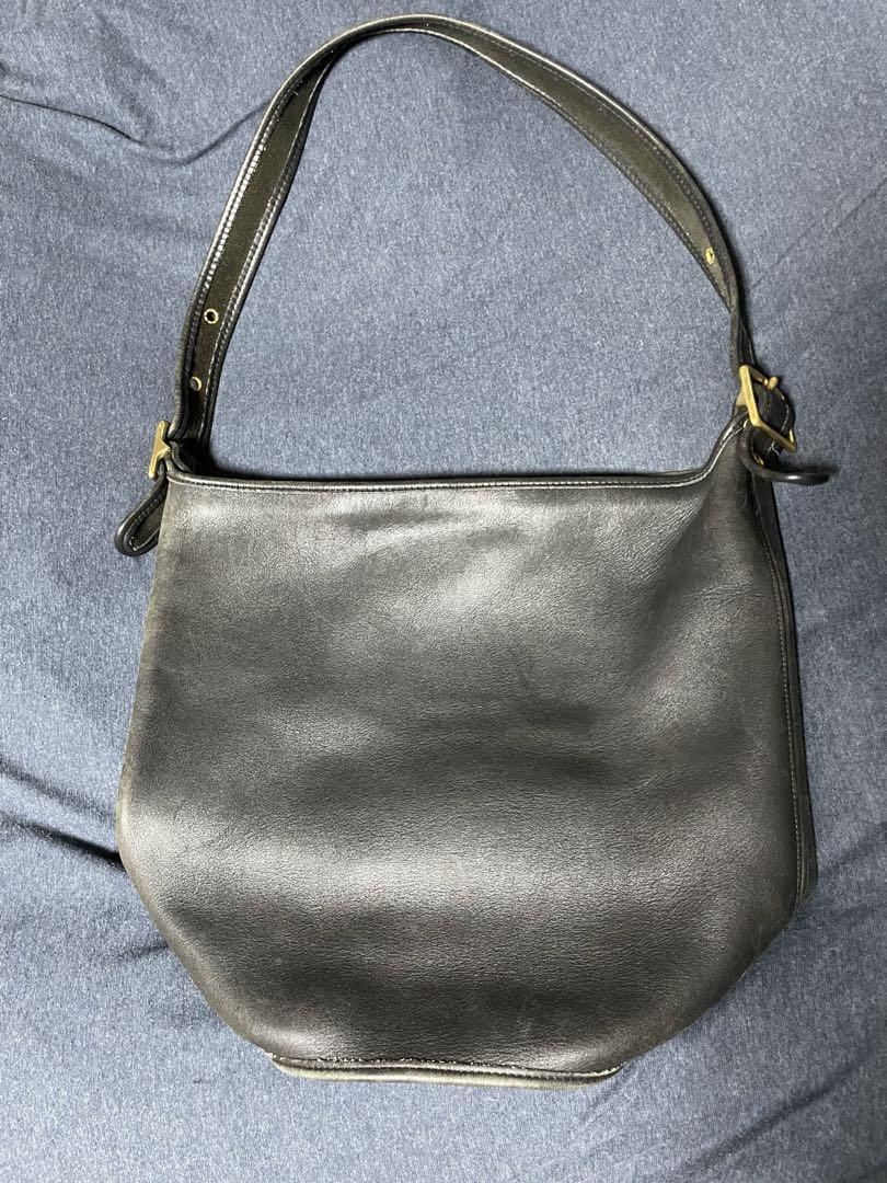 old coach leather shoulder bag