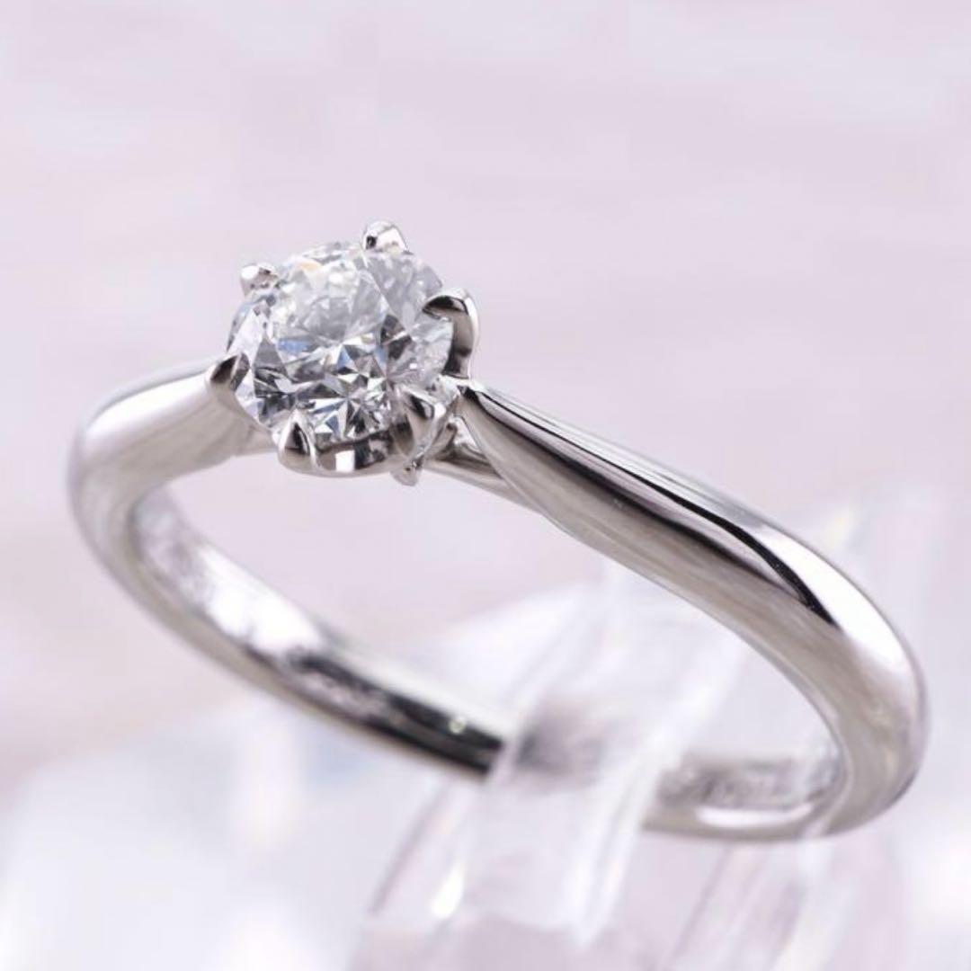 ☆DIAMOND SHIRAISHI☆ ダイヤモンド 婚約指輪 Pt950 - メルカリ