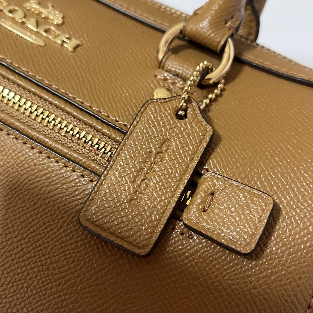 未使用級✨コーチ　ローアン　2way ショルダーバッグ　レザー　現行　ブラウン