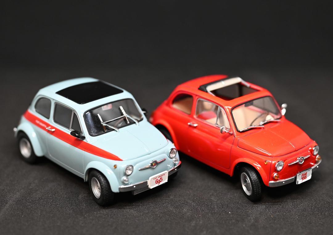 ミニカー FIAT ABARTH695SS  &  FIAT500F