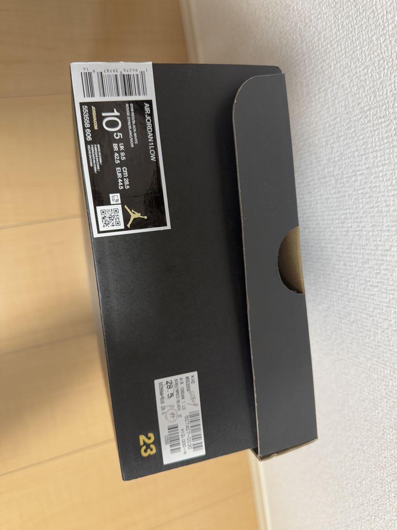 Nike Air Jordan 1 Low 赤黒 10.5 US