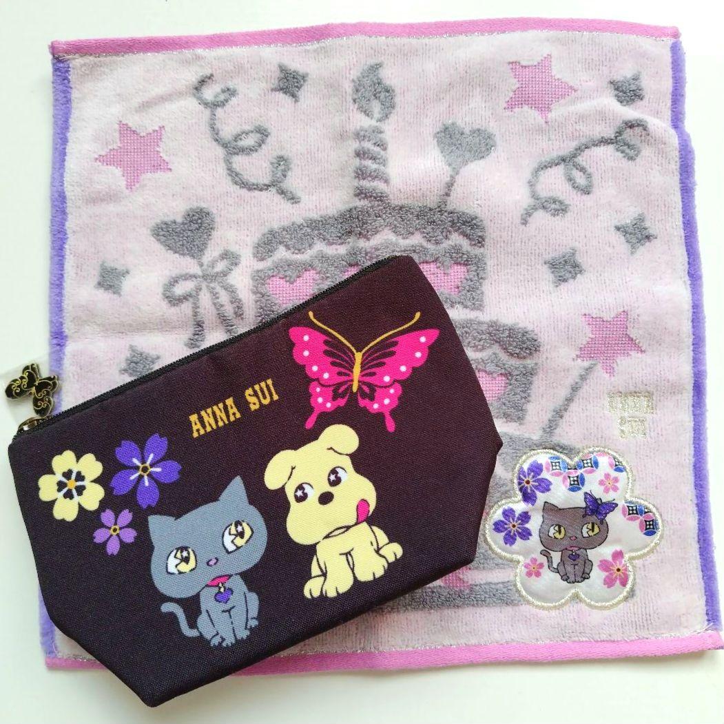 アナスイ ANNA SUI × 不二家 ペコちゃん ポーチ ハンカチ セット by メルカリ