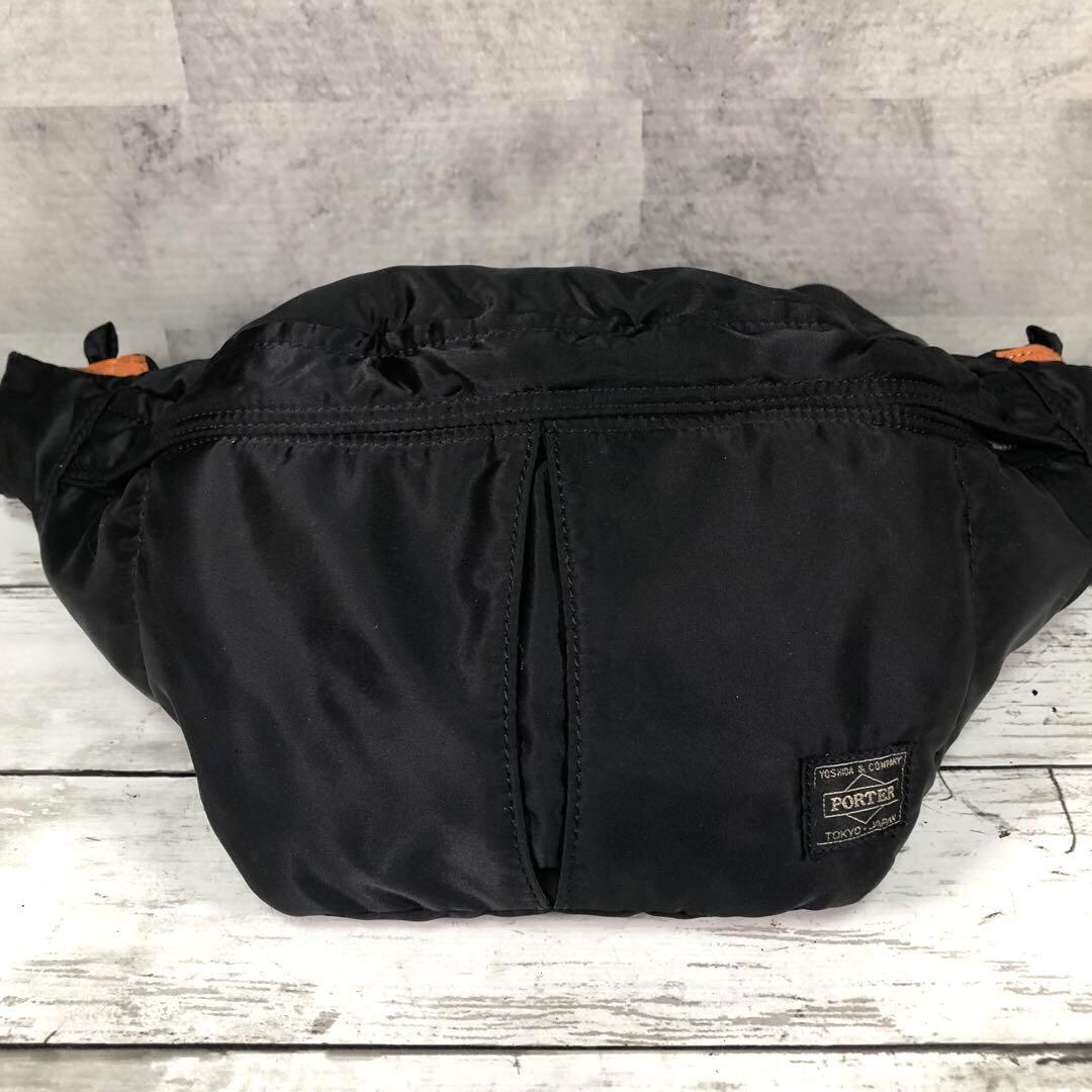 人気⭐️PORTER ボディバッグ・ウエストポーチ 黒 ナイロン タンカー