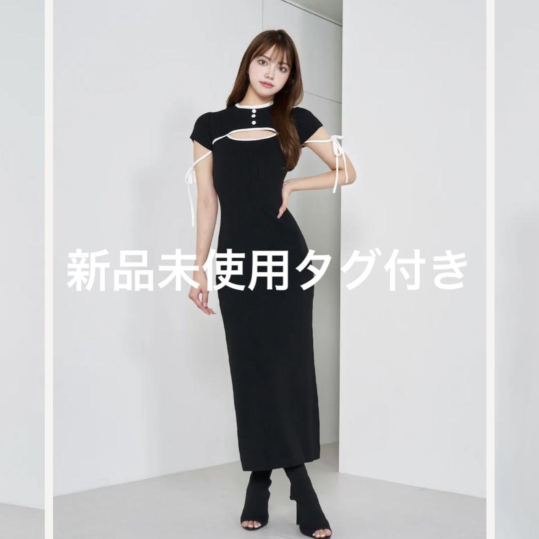 最新作 ダーリッチ サイドレースカットロングワンピース darich