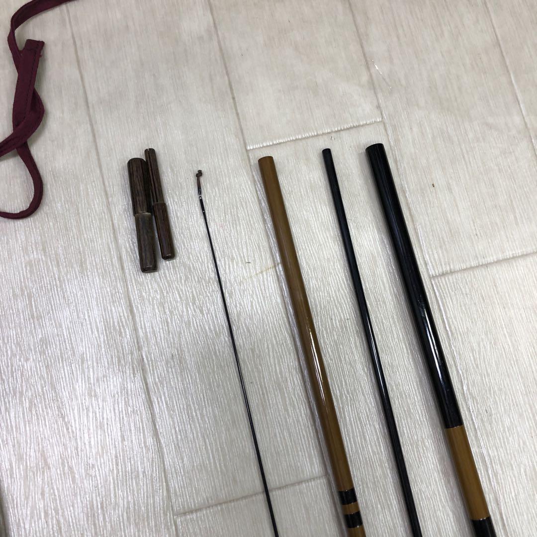 美品 シマノ 朱紋峰 嵐馬 11尺 竿 釣り 【adee0087】 ロッド