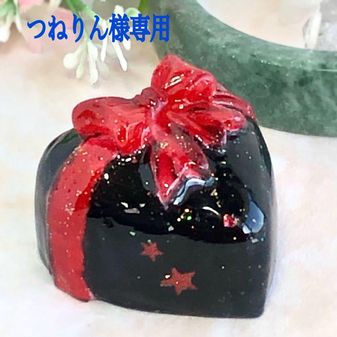 ブラックハート♥️ギフトBOX♥️オルゴナイト