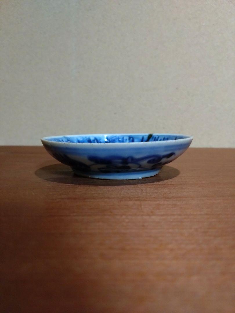 古染付 耳の長い 兎紋 平盃 初期伊万里