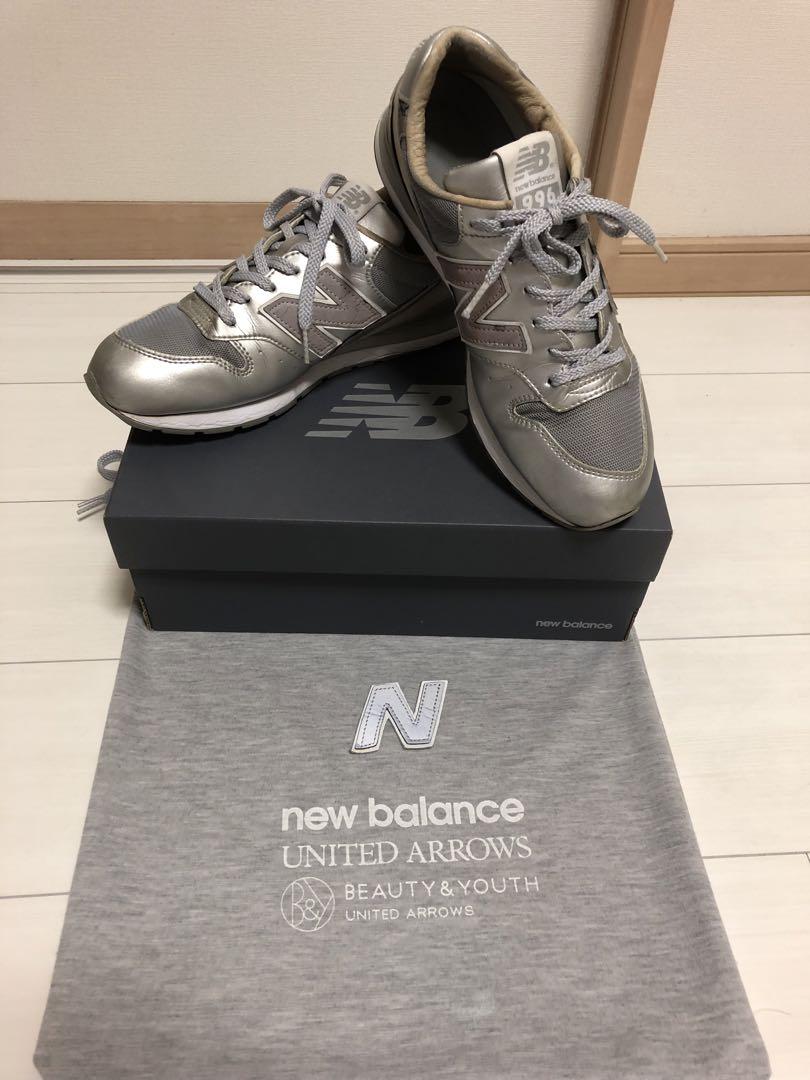 New Balance996 × UNITEDARROWSシルバー スニーカー