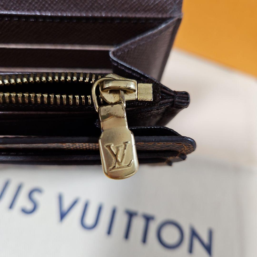 ◆美品◆LOUIS VUITTON /ポルトフォイユサラ ダミエ エベヌ 長財布