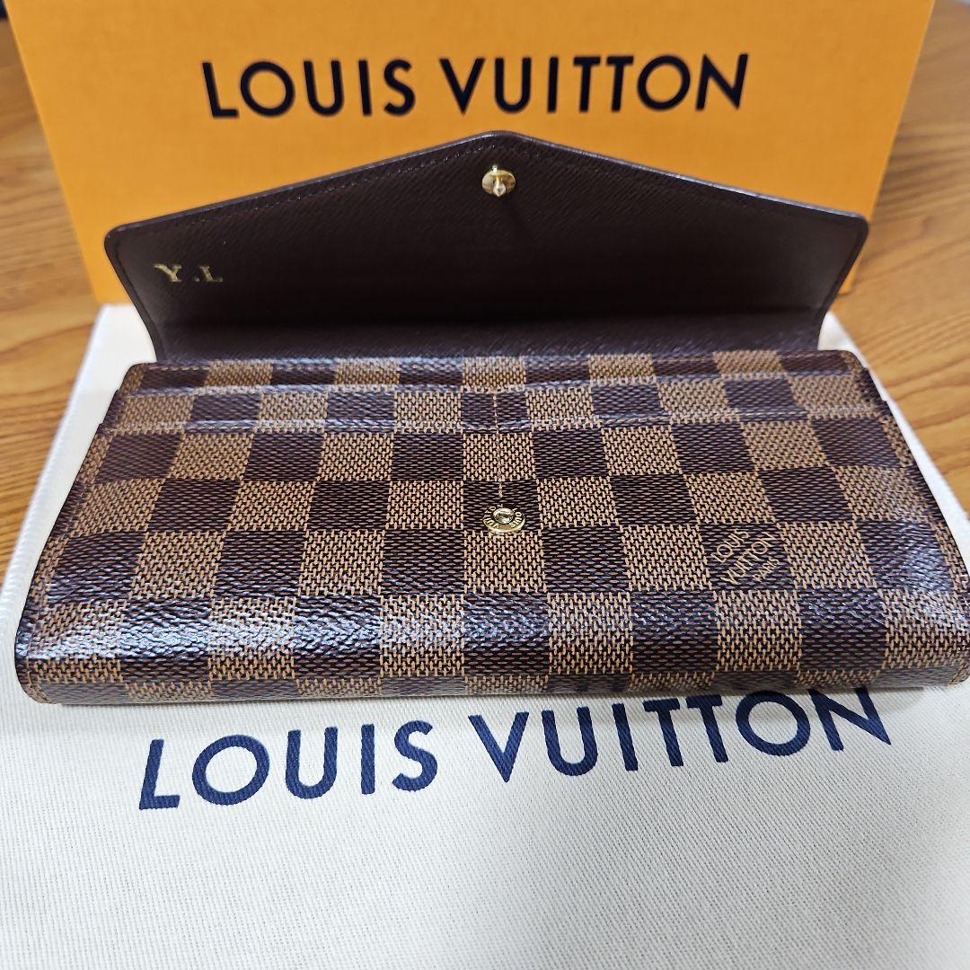 ◆美品◆LOUIS VUITTON /ポルトフォイユサラ ダミエ エベヌ 長財布