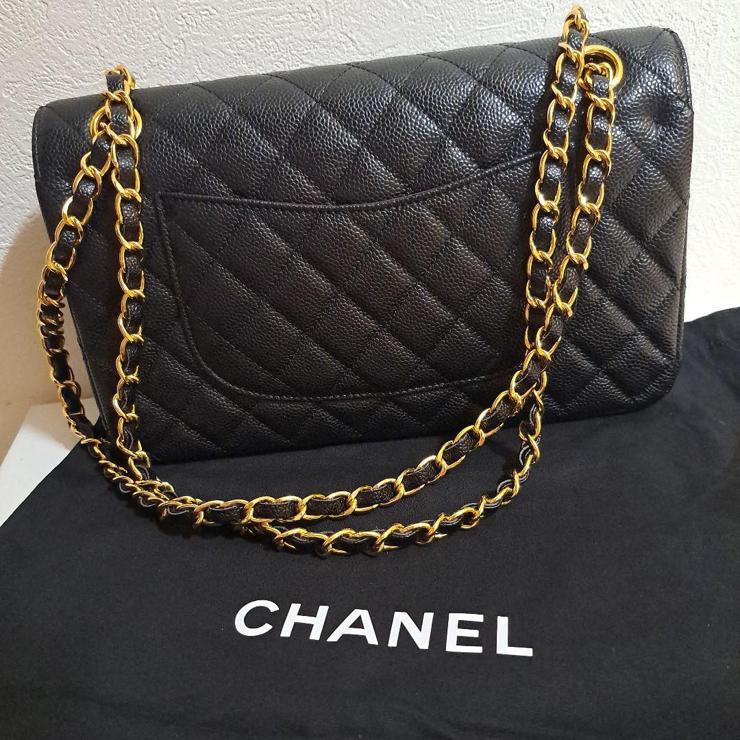 ☆美品☆CHANEL シャネル ブラックレザー ショルダーバッグ ☆美品☆CHANEL シャネル ブラックレザー ショルダーバッグ
