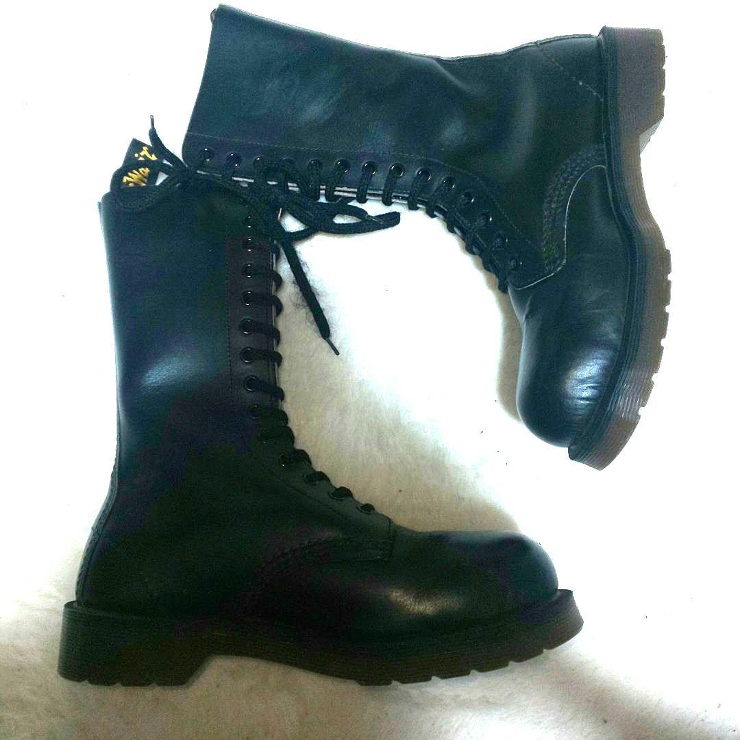 Dr.Martens 14ホール イングランド製 uk5 ブラック スチールトゥ