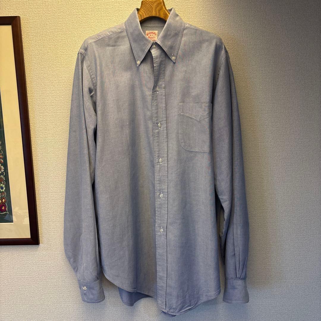 60s Brooks Brothers 6ボタン ボタンダウンシャツ 16-6XL LL Brooks Brothers