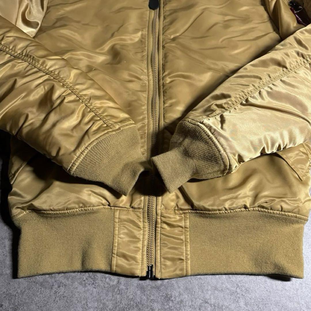 【極美品】アルファ　XL フライトジャケット　MA-1 希少カラー　リボン付き awardsandwinners.com