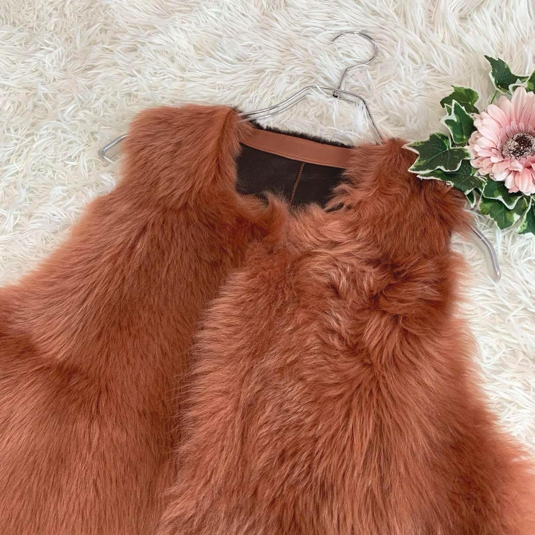 D74.美品◆karldonoghue【本革:羊◆ムートンジレ:ベスト】 D74.美品◆karldonoghue【本革:羊◆ムートンジレ:ベスト】