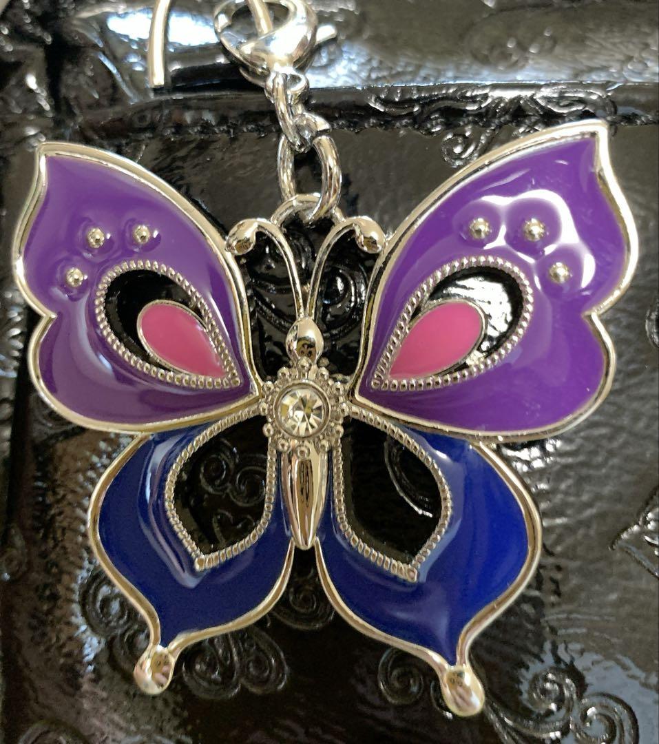 ANNASUIアナスイ エリスがま口 3wayショルダーバッグバタフライチャーム ANNASUIアナスイ エリスがま口 3wayショルダーバッグバタフライ