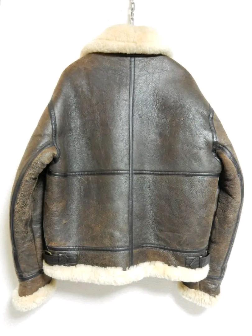 90's FEDELESS MILITARY INC. B-3 Type Mouton Jacket BLACK