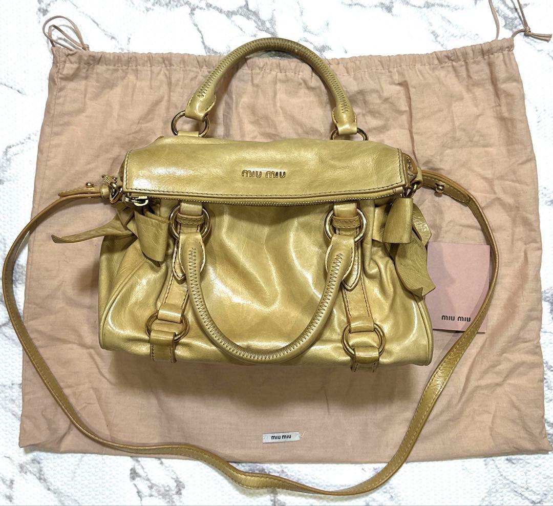 バッグ archive miumiu VITELLO LUX mini hand bag