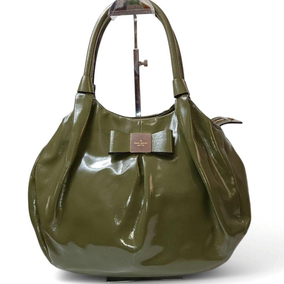 【美品】ケイト・スペード kate spade ハンドバッグ リボンモチーフ