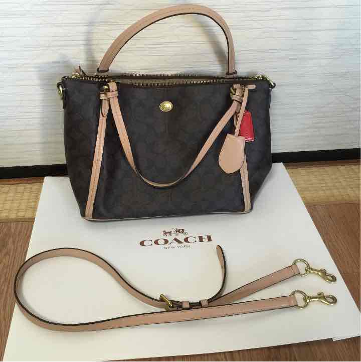 COACH コーチ ハンドバッグ F28366 PVC x レザー(¥18,500) - メルカリ スマホでかんたん フリマアプリ