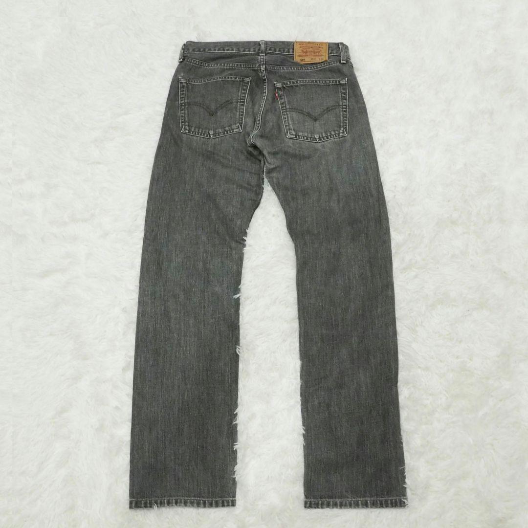 良品 Levi's 505 ブラックデニム W32 先染め 00s 日本製J38