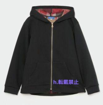 ブルーレーベルクレストブリッジ　ダンボールジップアップパーカー