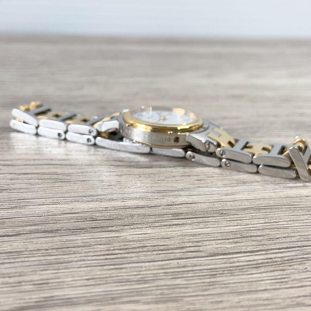 HERMES エルメス クリッパー 腕時計 シルバー ゴールド 白文字盤