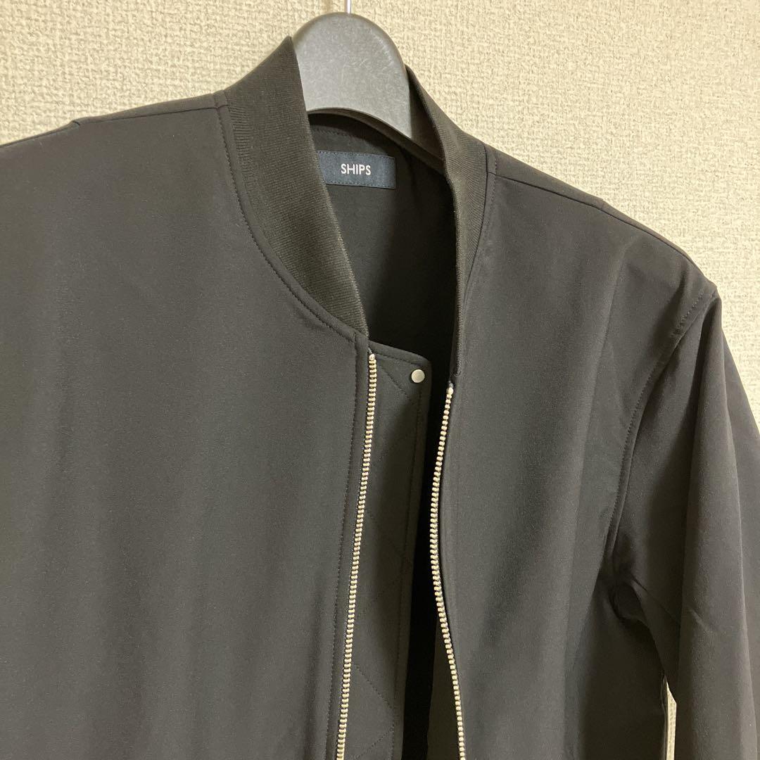 【美品】SHIPS: SOLOTEX(R) ストレッチ ミリタリー ブルゾン