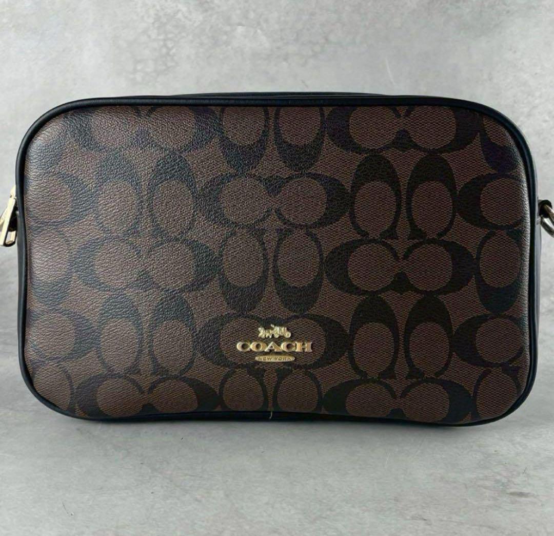 ✨極美品✨コーチ　ショルダーバッグ 2way シグネチャー　ダブルファスナー
