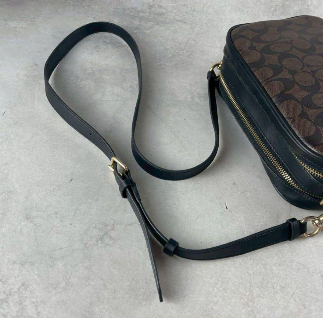 ✨極美品✨コーチ　ショルダーバッグ 2way シグネチャー　ダブルファスナー