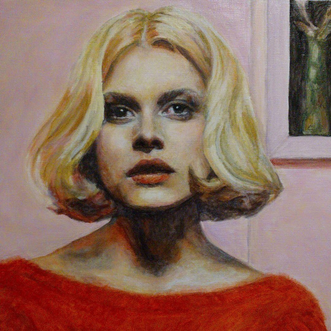 油絵 模写 マグリット 91x73cm 肉筆手描きの油絵模写画 マグリットの名画 再開｜Yahoo!フリマ