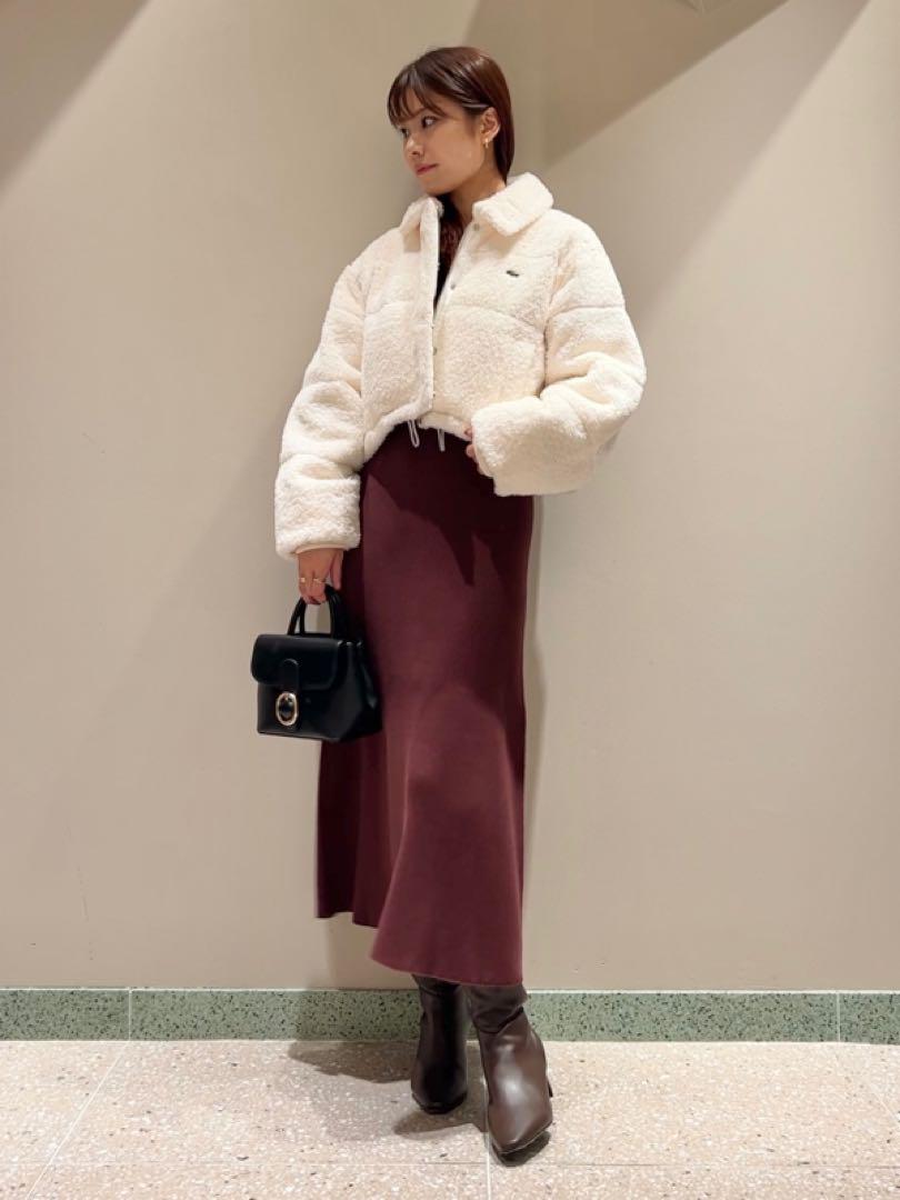 新品タグ付き LACOSTE×SNIDEL コラボ クロップド中綿ジャケット