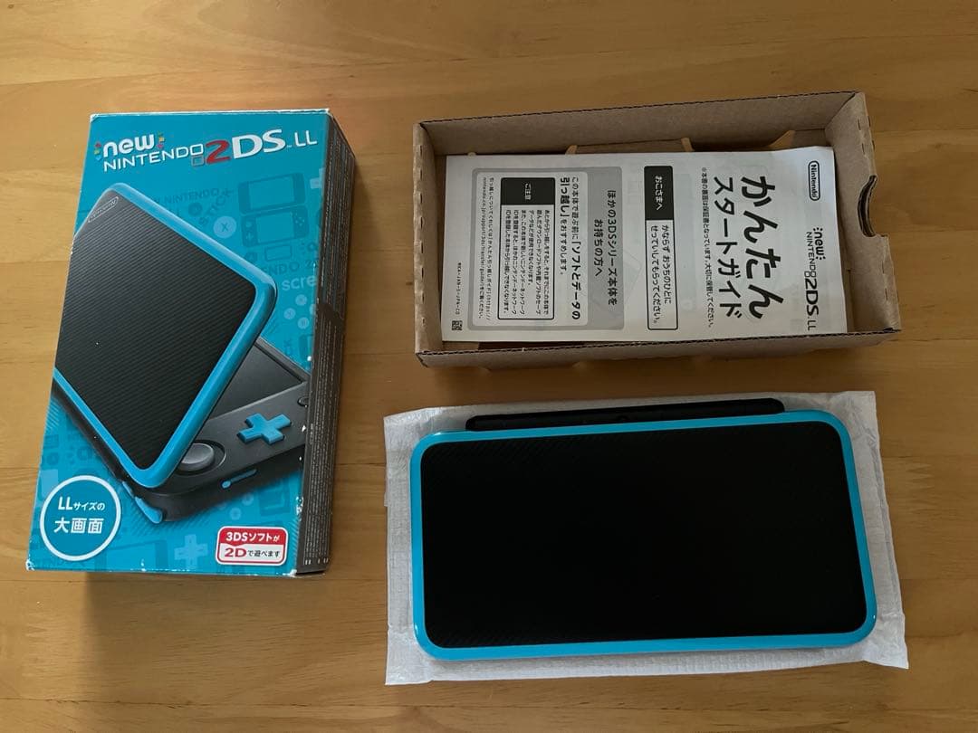 newニンテンドー2DS LL ブラック×ターコイズ　美品
