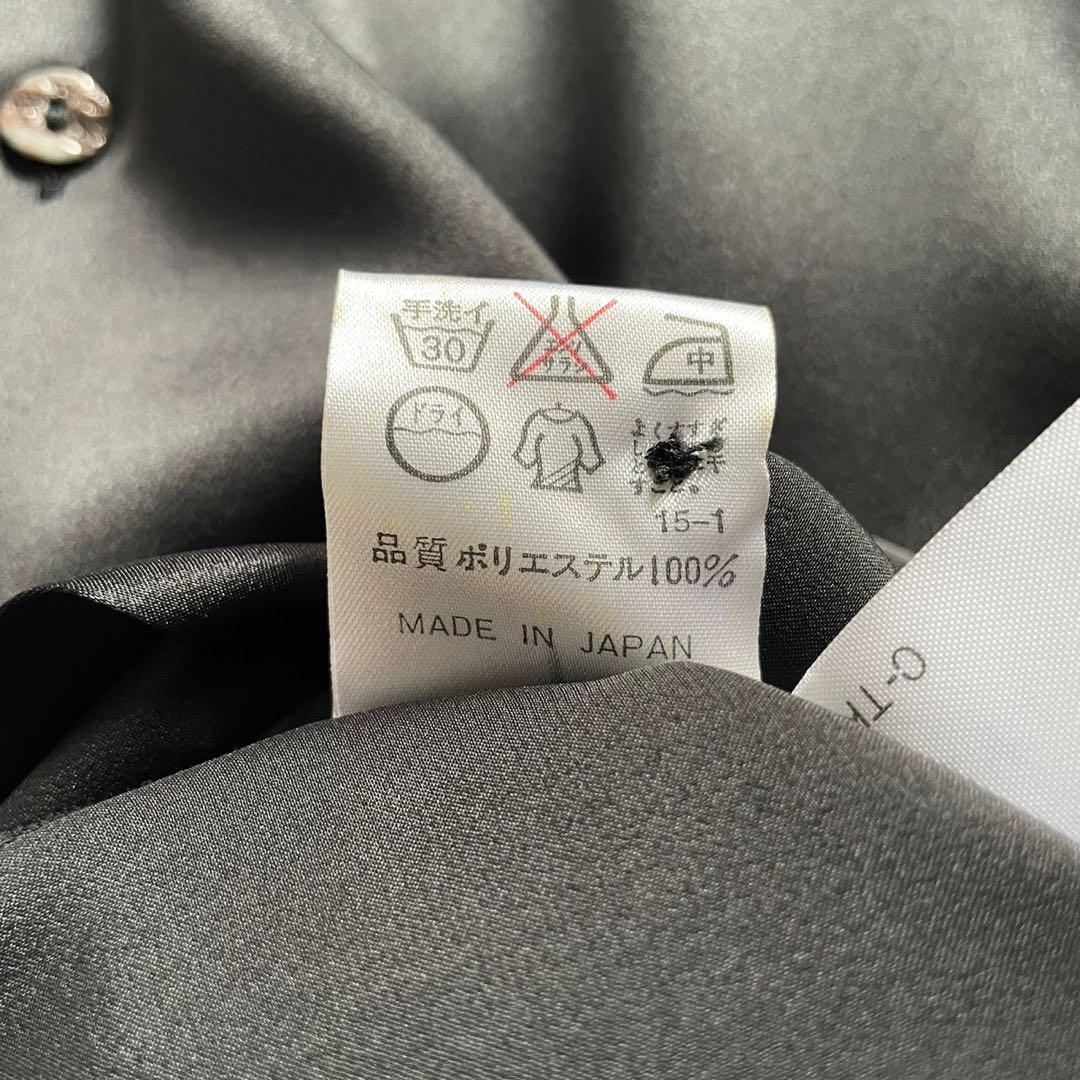 Jean Paul Gaultier ジャンポールゴルチエ サテンシャツ 40 美品】Jean Paul Gaultier サテン ブラウス ブラック 40