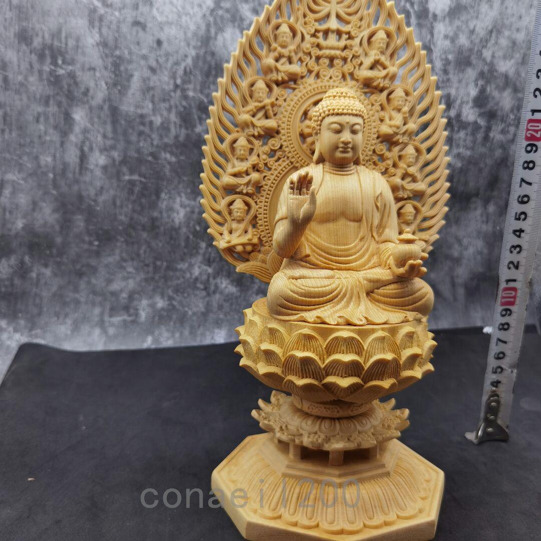 大特価人気 薬師如来 薬師仏 精密細工 木彫仏像 災難除去 仏教工芸品 置物 Z1xpX-m65233419118 安い爆買い